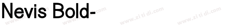 Nevis Bold字体转换